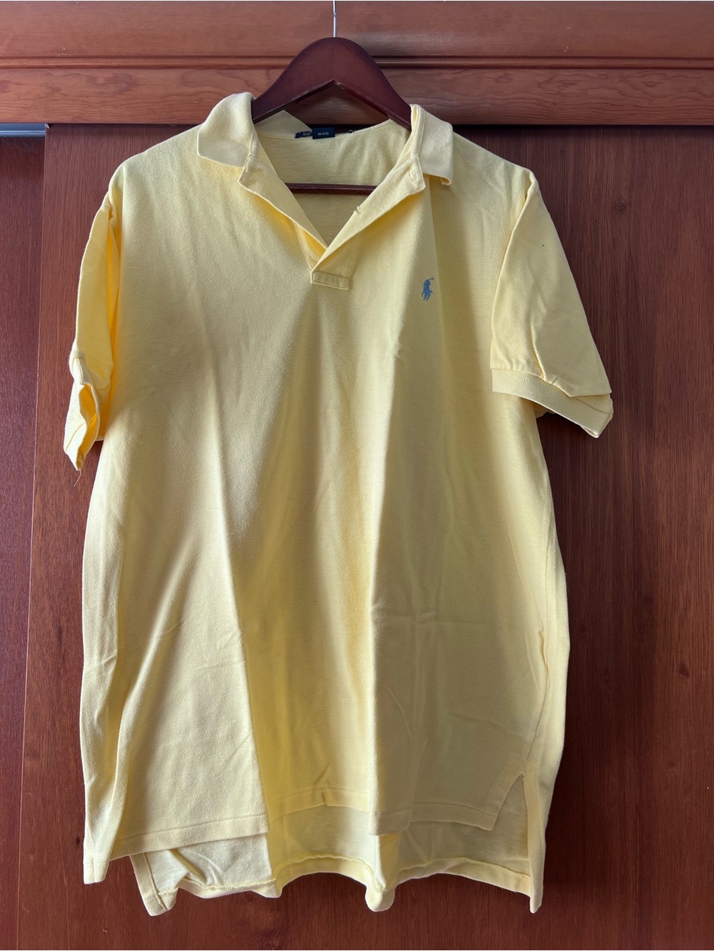 Ralph Lauren Light Yellow Polo with Contrast Pony